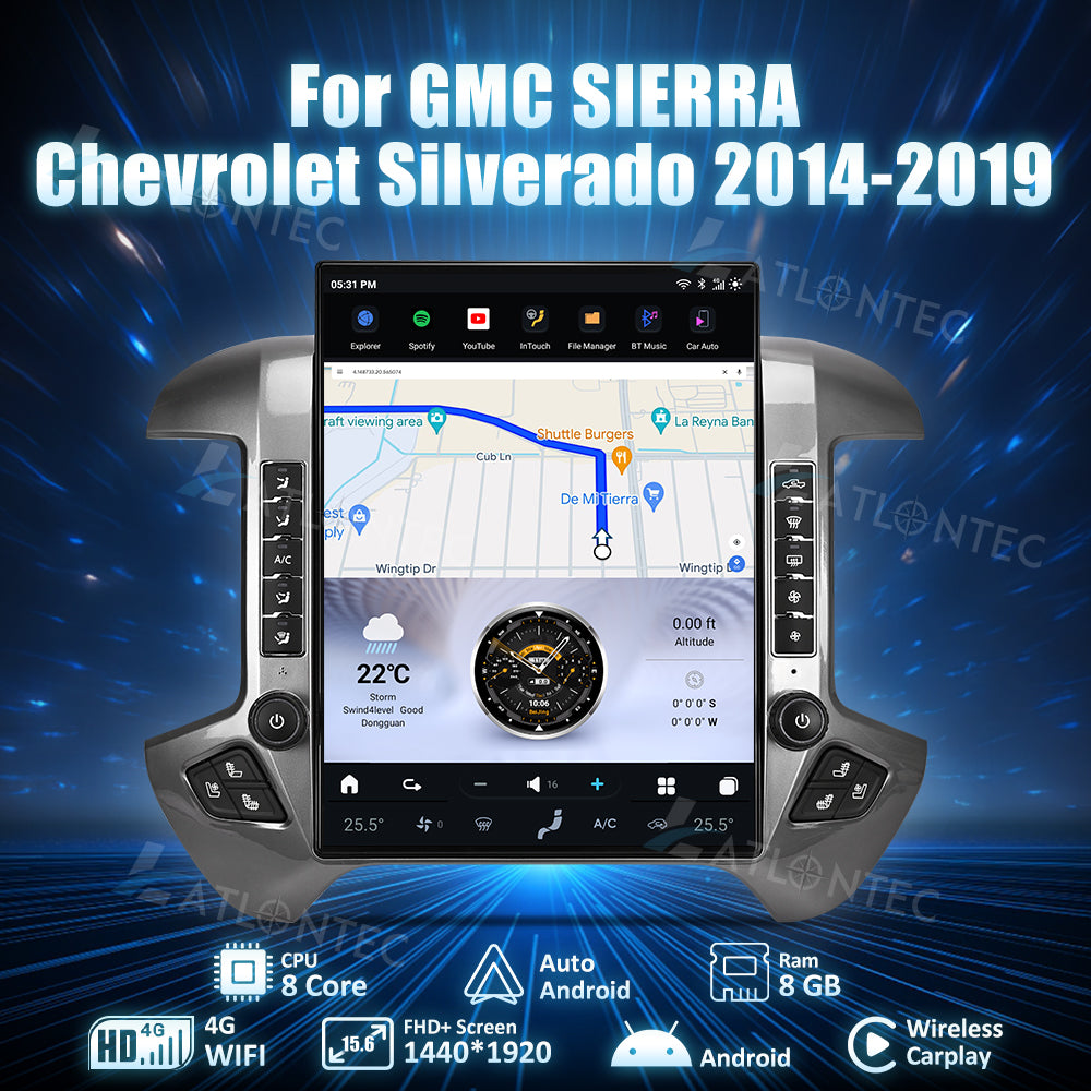 Chevrolet Silverado 2014-2019 15.6 inches