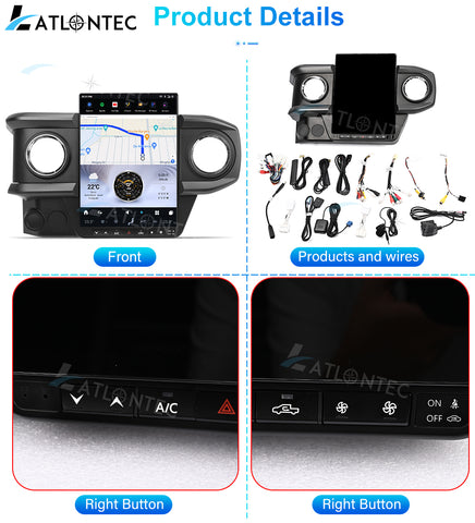 Toyota Tacoma 2016-2023 13.8 inches