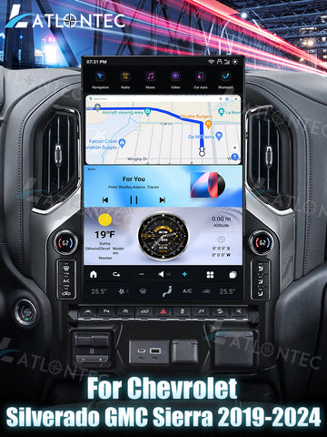 For GMC Sierra Chevrolet Silverado 2019-2025 13″