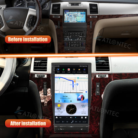 LATLONTEC 13.6″ Android 13 Car Stereo FOR Cadillac Escalade 2007–2014 | 8GB+128GB, GPS, Wireless CarPlay