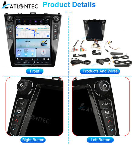 LATLONTEC 10.8″ Android 13 Car Stereo FOR Subaru WRX 2015–2021 | Wireless CarPlay, GPS Navigation