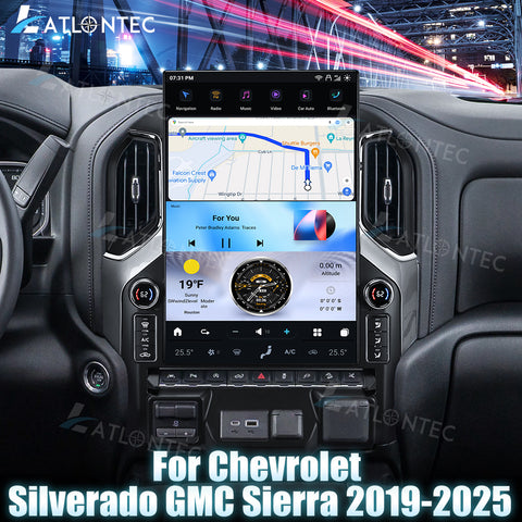 For GMC Sierra Chevrolet Silverado 2019-2025 13″