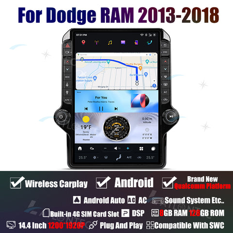 Dodge RAM 2013-2018 14.4 INCHES