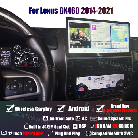 For Lexus GX460 2014-2021 12″