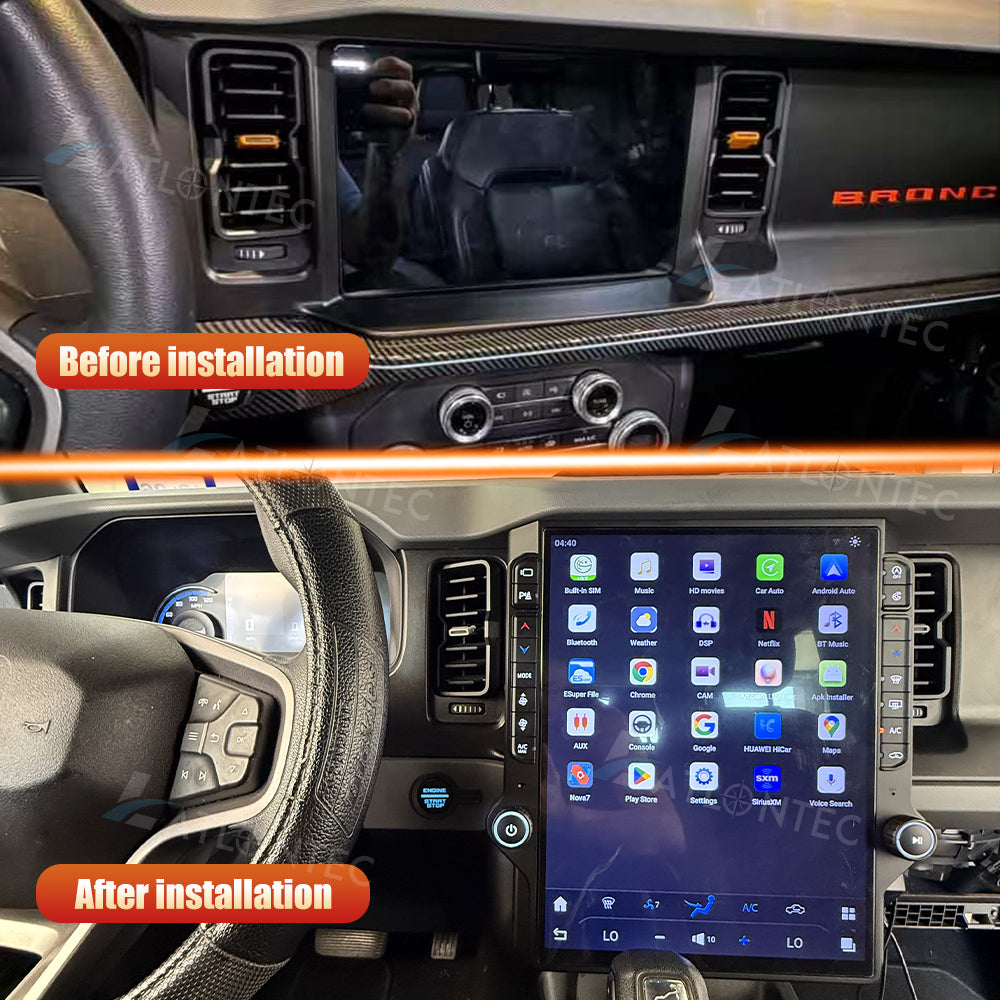 LATLONTEC Tesla Android 15.6″ Car Radio GPS Navigation for Ford Bronco 2020–2026